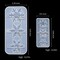 3 Pcs 3D Snowflake Silicone Mold Fondant Snowflake Chocolate Candle(Clear)